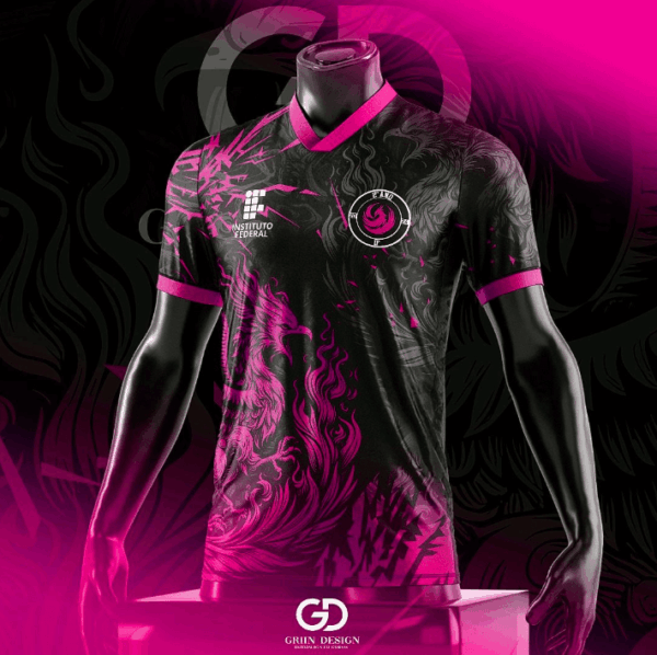 Camisa Vetor Fênix Rosa