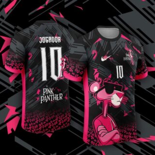 Camisa Vetor Pantera Cor de Rosa