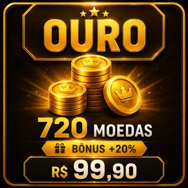 Plano Ouro - 720 Moedas